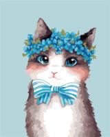 Opakowanie Malowanie po numerach - Kotek z wieńcem 40x50cm