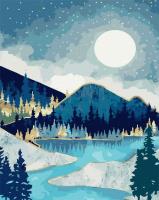 Opakowanie Malowanie po numerach - Krajobraz srebra 40x50cm