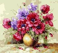 Opakowanie Malowanie po numerach Kwiaty bukiet w wazonie