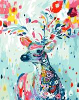 Malowanie po numerach - Kwiecisty Jeleń 40x50cm. Wydawca: Tobby. SmakLiter.pl Opakowanie Malowanie po numerach - Kwiecisty Jeleń 40x50cm