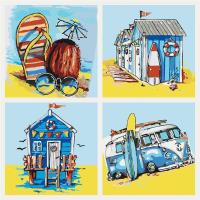 Malowanie po numerach - Letnie przygody 40x40. Wydawca: Ideyka. SmakLiter.pl Opakowanie Malowanie po numerach - Letnie przygody 40x40