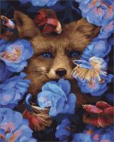 Opakowanie Malowanie po numerach Lis w kwiatach