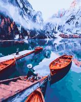 Malowanie po numerach - Łódki 30x40cm. Wydawca: Tobby. SmakLiter.pl Opakowanie Malowanie po numerach - Łódki 30x40cm