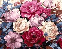 Opakowanie Malowanie po numerach - Luksusowy bukiet 40x50cm