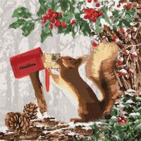 Malowanie po numerach - Mała wiewióreczka 40x40cm. Wydawca: Ideyka. SmakLiter.pl Opakowanie Malowanie po numerach - Mała wiewióreczka 40x40cm