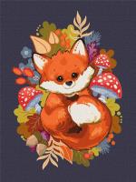 Malowanie po numerach - Mały Lis 30x40cm. Wydawca: Ideyka. SmakLiter.pl Opakowanie Malowanie po numerach - Mały Lis 30x40cm