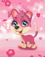 Opakowanie Malowanie po numerach Mały szczeniaczek