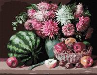 Malowanie po numerach - Martwa natura 40x50cm. Wydawca: Ideyka. SmakLiter.pl Opakowanie Malowanie po numerach - Martwa natura 40x50cm