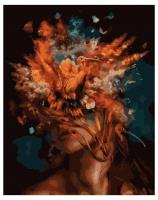 Opakowanie Malowanie po numerach - Maska kwiatowa 40x50cm