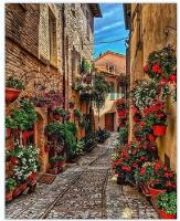 Opakowanie Malowanie po numerach Miasteczko włoskie uliczki