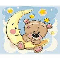 Opakowanie Malowanie po numerach - Miś w ramionach snu 40x50