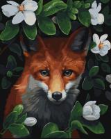 Opakowanie Malowanie po numerach Młody lis w kwiatach