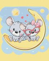 Opakowanie Malowanie po numerach Myszki na księżycu