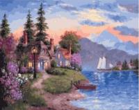 Opakowanie Malowanie po numerach - Nad jeziorem 40x50cm