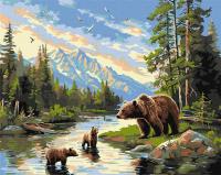 Opakowanie Malowanie po numerach - Niedźwiedzica i miśki