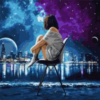 Malowanie po numerach - Nocne myśli 50x50. Wydawca: Ideyka. SmakLiter.pl Opakowanie Malowanie po numerach - Nocne myśli 50x50