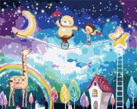 Opakowanie Malowanie po numerach - Nocni akrobaci 40x50cm