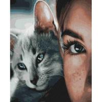 Opakowanie Malowanie po numerach - Oczy kota 40x50cm