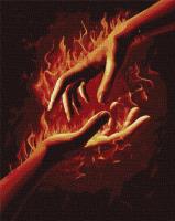 Opakowanie Malowanie po numerach - Ogień między nami 40x50cm