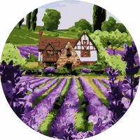 Opakowanie Malowanie po numerach okrągłe - Lawendowy domek 40