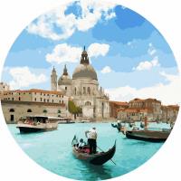 Opakowanie Malowanie po numerach okrągłe - Słoneczna Wenecja