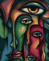 Opakowanie Malowanie po numerach - Osoby w abstrakcji 40x50cm