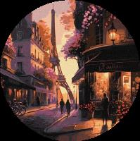 Opakowanie Malowanie po numerach owalne Wieża Eiffla