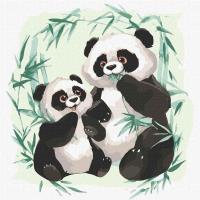 Malowanie po numerach - Pandeczka i mama 30x30. Wydawca: Ideyka. SmakLiter.pl Opakowanie Malowanie po numerach - Pandeczka i mama 30x30