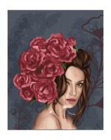 Opakowanie Malowanie po numerach - Pani w różach 40x50cm