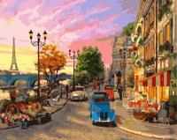 Opakowanie Malowanie po numerach Paryski zachód słońca