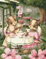 Opakowanie Malowanie po numerach - Picie herbaty.. 40x50cm