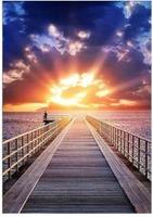 Opakowanie Malowanie po numerach Pomost na tle słońca