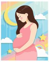 Opakowanie Malowanie po numerach - Przyszła mama 40x50cm