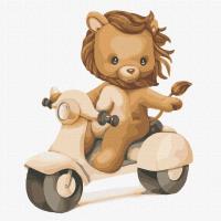 Malowanie po numerach - Przyszły rowerzysta 30x30. Wydawca: Ideyka. SmakLiter.pl Opakowanie Malowanie po numerach - Przyszły rowerzysta 30x30