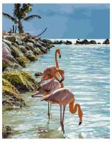 Opakowanie Malowanie po numerach - Rajskie flamingi 40x50cm
