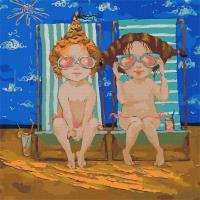 Opakowanie Malowanie po numerach - Różowe okulary 40x40