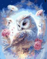 Opakowanie Malowanie po numerach Sowa śnieżna