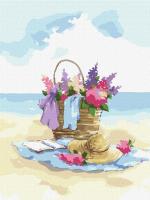 Malowanie po numerach - Spacer po plaży 30x40cm. Wydawca: Ideyka. SmakLiter.pl Opakowanie Malowanie po numerach - Spacer po plaży 30x40cm