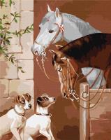 Opakowanie Malowanie po numerach - Spotkanie w stajni 40x50