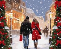 Opakowanie Malowanie po numerach - Świąteczna atmofsera 40x50