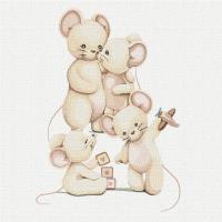 Malowanie po numerach - Szczęśliwa rodzina 30x30. Wydawca: Ideyka. SmakLiter.pl Opakowanie Malowanie po numerach - Szczęśliwa rodzina 30x30