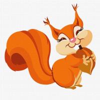 Malowanie po numerach - Szczęśliwa wiewiórka 30x30. Wydawca: Ideyka. SmakLiter.pl Opakowanie Malowanie po numerach - Szczęśliwa wiewiórka 30x30