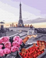 Opakowanie Malowanie po numerach - Truskawki i szampan 40x50