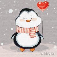 Malowanie po numerach - Urocza zima 25x25cm. Wydawca: Ideyka. SmakLiter.pl Opakowanie Malowanie po numerach - Urocza zima 25x25cm