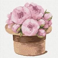 Malowanie po numerach-Uroczy bukiet piwonii 30x30. Wydawca: Ideyka. SmakLiter.pl Opakowanie Malowanie po numerach-Uroczy bukiet piwonii 30x30