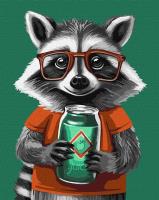 Opakowanie Malowanie po numerach - Uroczy szop pracz 40x50cm