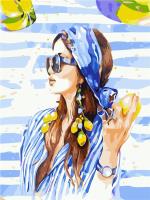 Opakowanie Malowanie po numerach - Wakacyjna panna 30x40cm