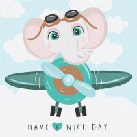 Malowanie po numerach - Wesoły lot 30x30cm. Wydawca: Ideyka. SmakLiter.pl Opakowanie Malowanie po numerach - Wesoły lot 30x30cm