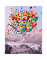 Opakowanie Malowanie po numerach - Wiele balonów 40x50cm