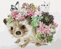 Opakowanie Malowanie po numerach Wiosenny jeż 40x50cm